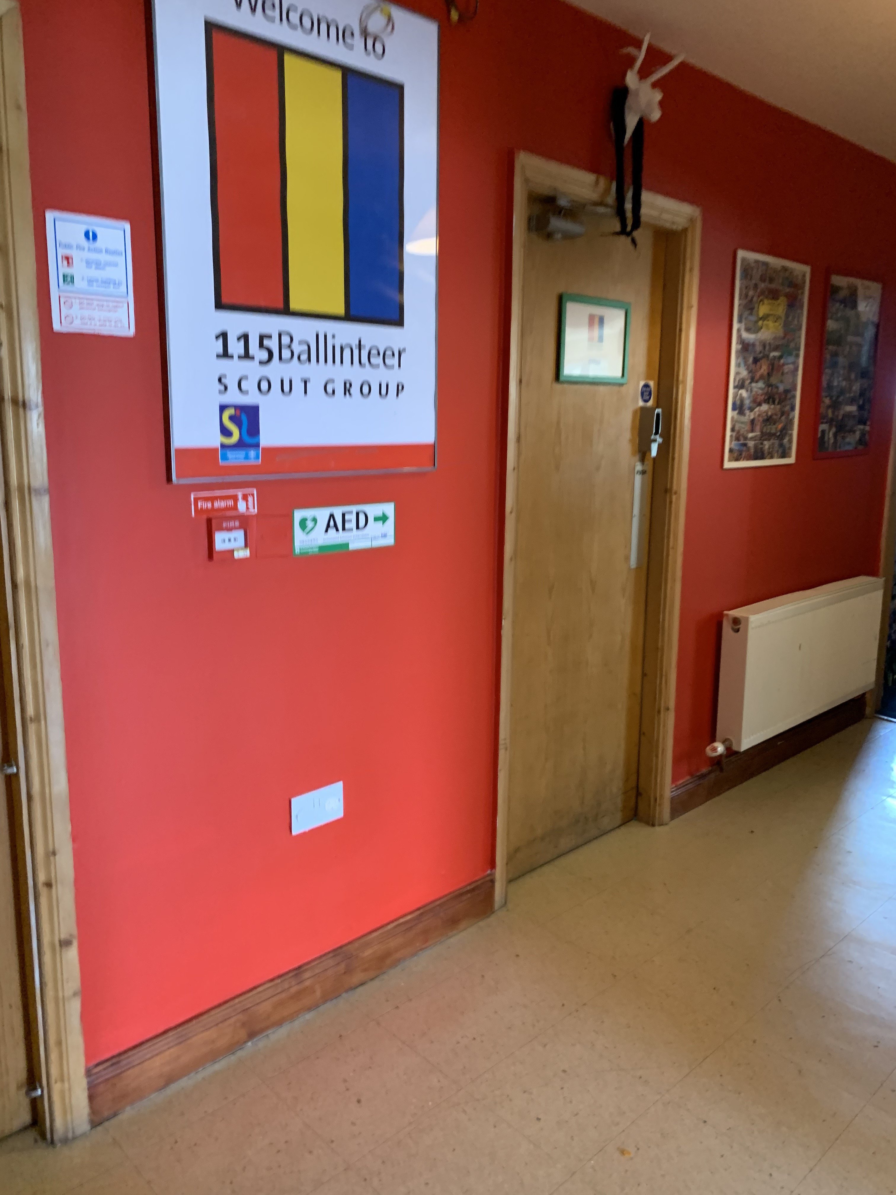 Interior hallway of 115th Ballinteer Scout den