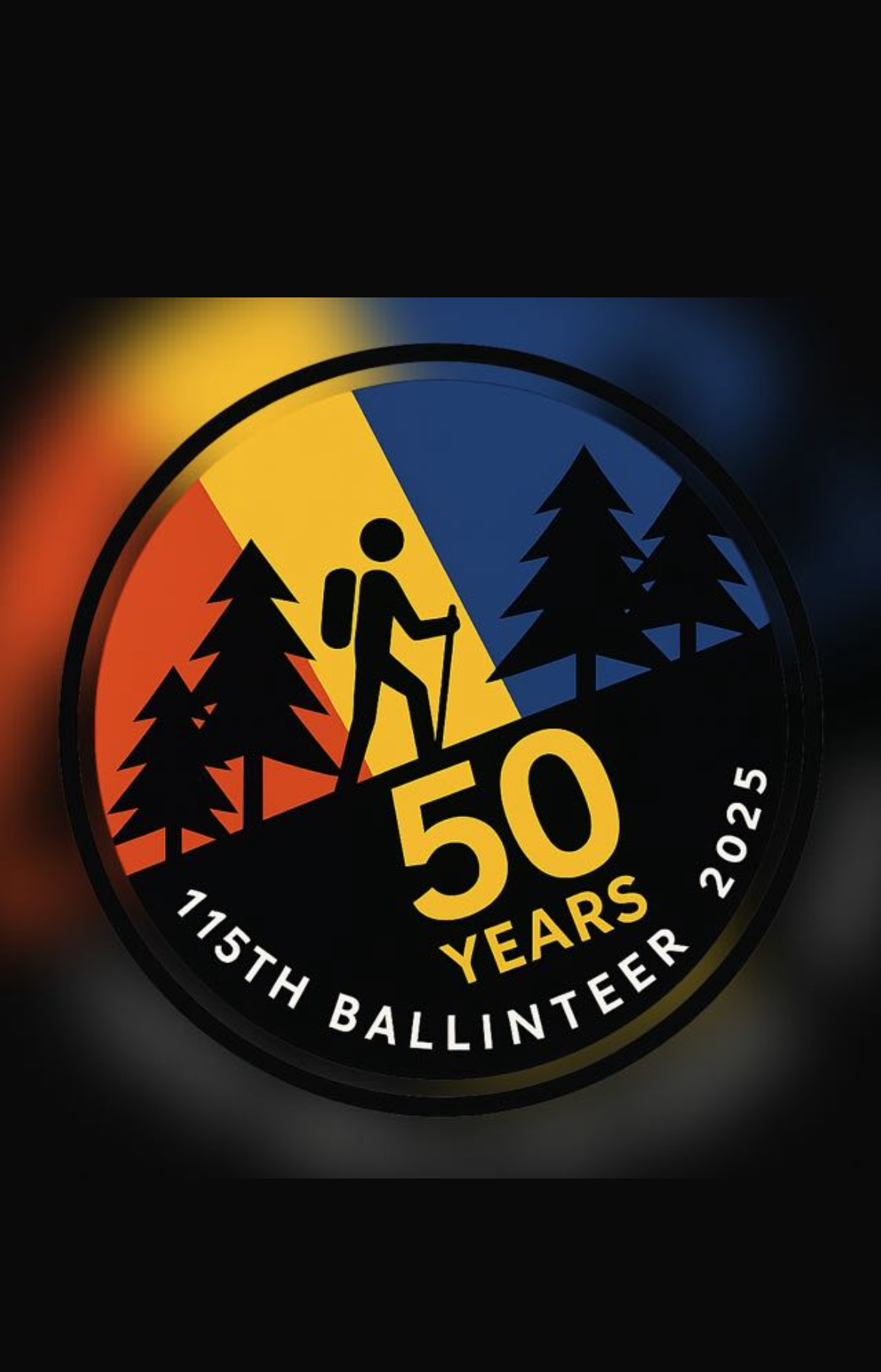 50th anniversary badge for 115th Ballinteer Scout Group, 2025